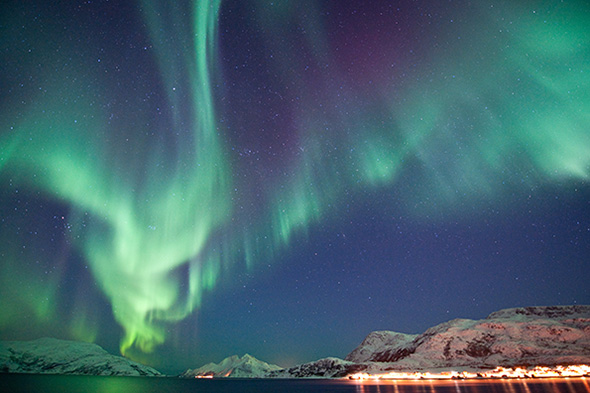 Polarlicht über Tromsoe